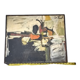 Abstract Modernist Oil Painting Signed