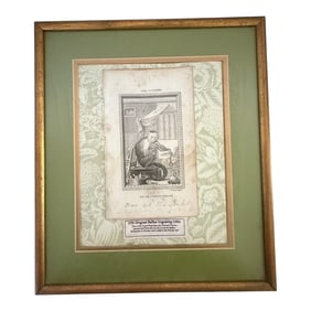 1791 Buffon Engraving Monkey Scene