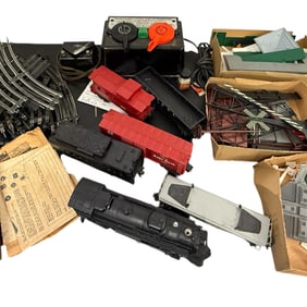 Model Tracks Train, Transformers, and Parts Lot