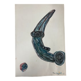 Marc Chagall Style Abstract Artwork