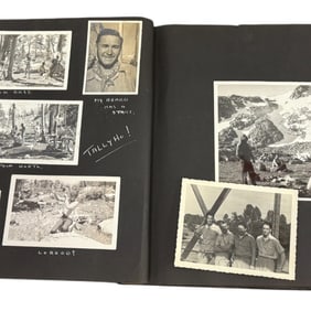 Vintage Black Paper Photo Album Lot 1
