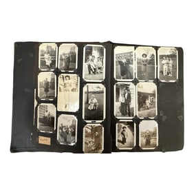 Vintage Black Paper Photo Album Lot 2