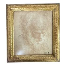 Old Master Style Drawing - Bearded Man