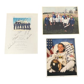 NASA Astronaut Signed Photographs (3)