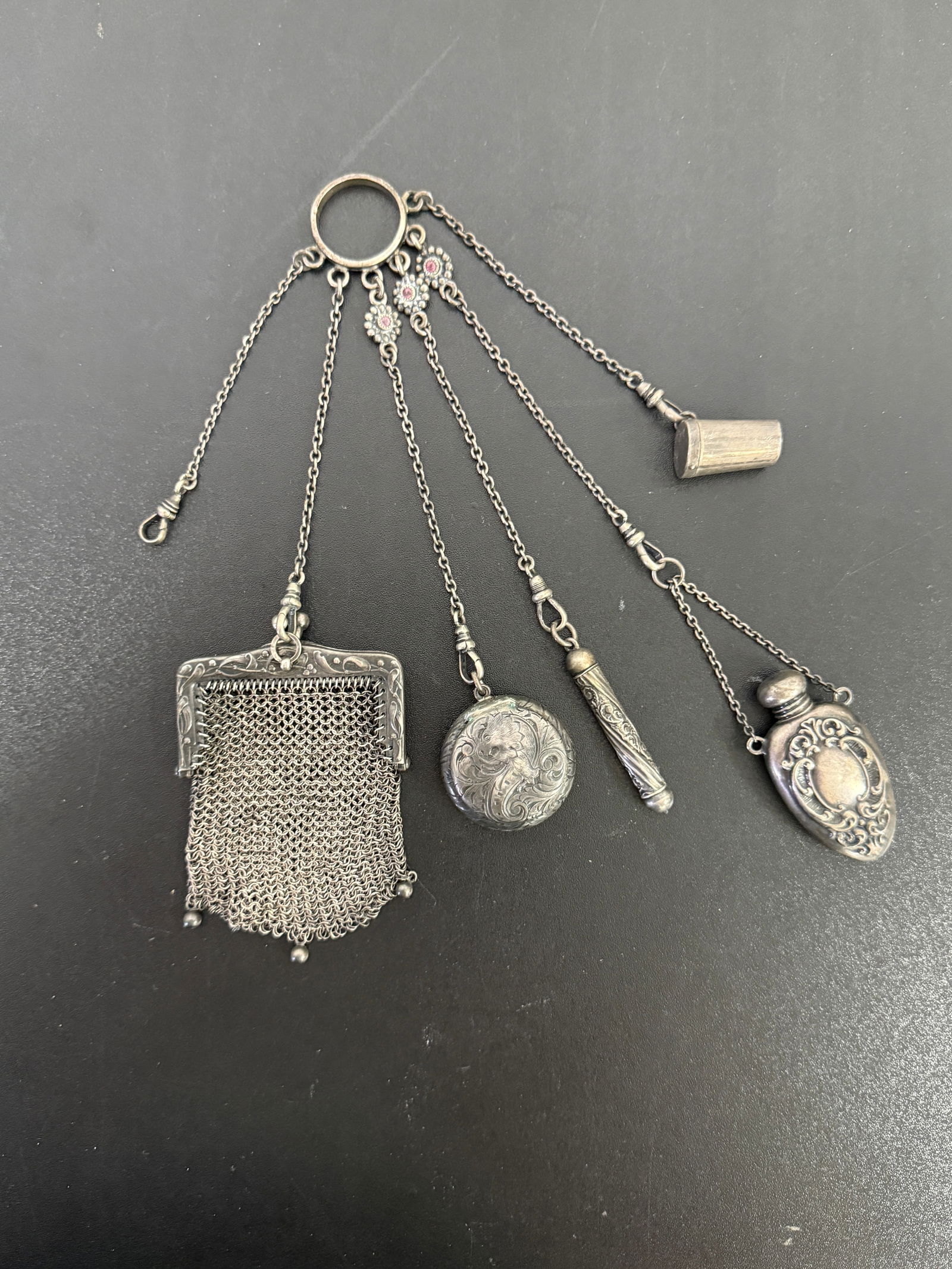 Victorian Sterling Silver Chatelaine (1 of 4)