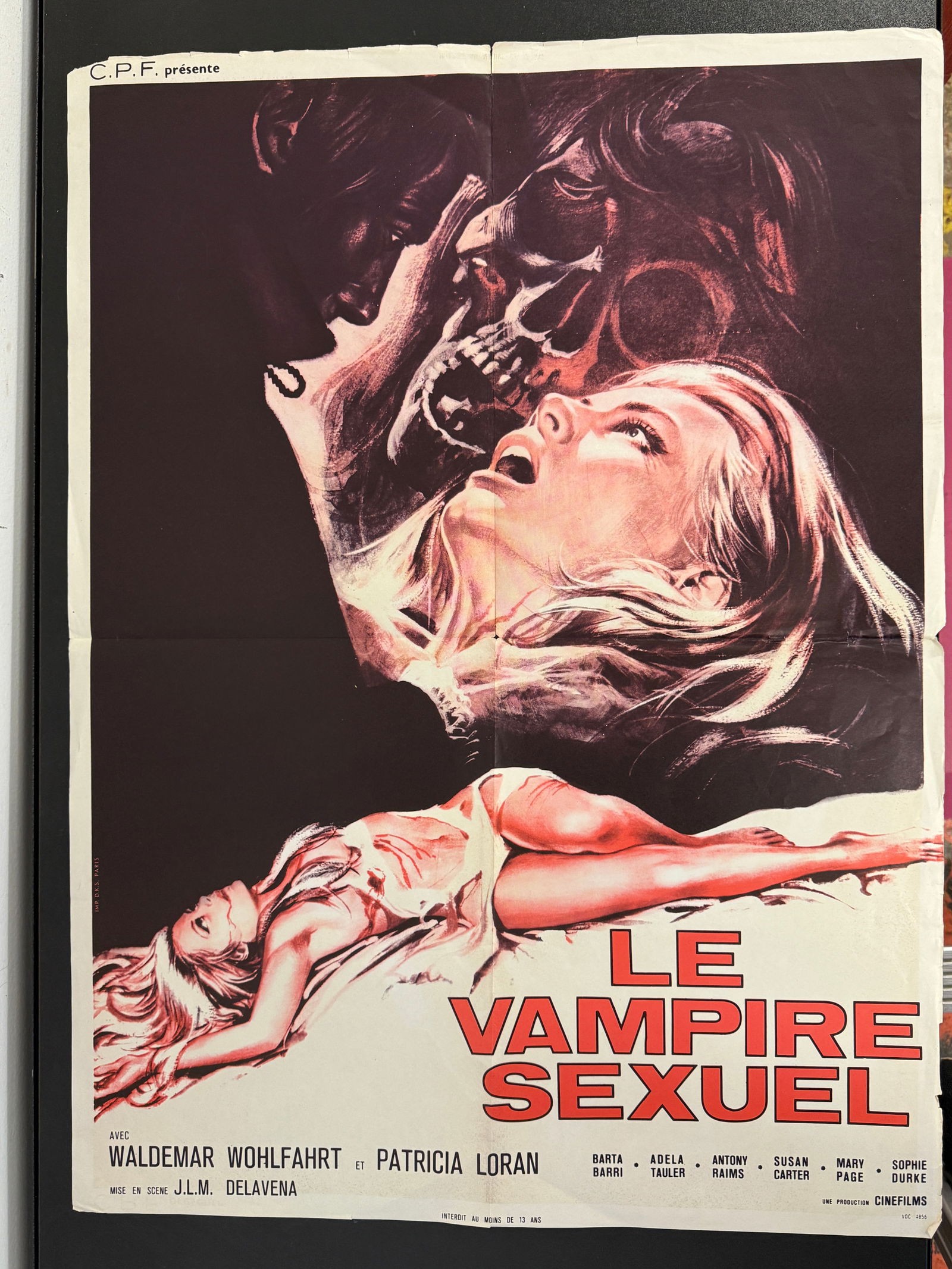 French Movie Poster - Le Vampire Sexuel (1 of 4)