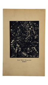 Expressionist Print 'Gefangennahme' Rudolf Mather