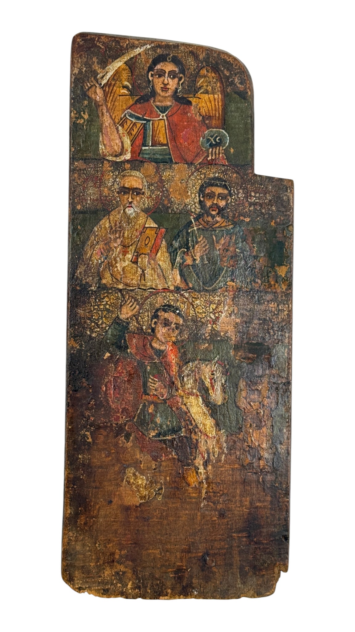 Antique Religious Icon Painted on Wood Panel (1 of 8)