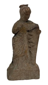 Ancient Stone Terracotta Figure of Monk/Woman