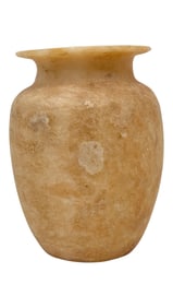 Ancient Egyptian Alabaster Vessel Smooth Surface