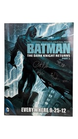 Batman Dark Knight Returns Movie Poster Signed