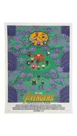 Marvel Avengers Infinity War Cartoon Style Print Limited Edition