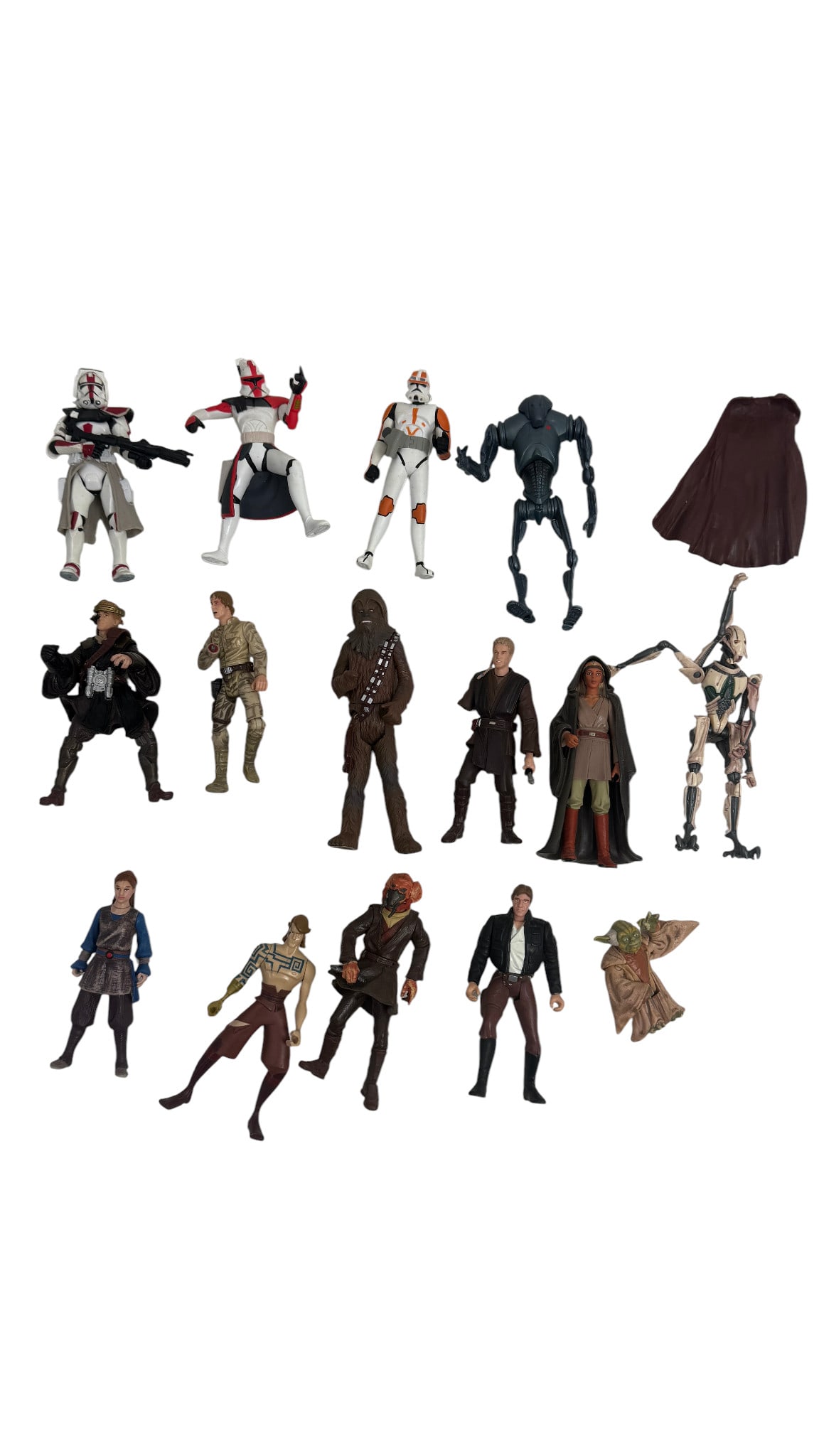 Star Wars Clone Troopers & Jedi Action Figures Lot (1 of 7)