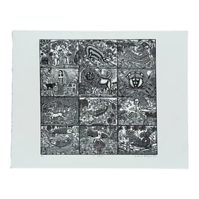 El Zodiaco – Serigraph, Artemio Rodríguez, 1995
