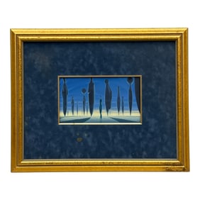 Vintagevintage surreal art Pastel Painting