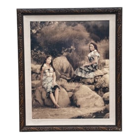 Hawaiian Women Portrait Lithograph Signed