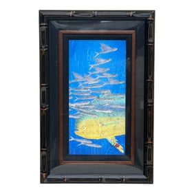 Vintage Japanese of Fish Painting
