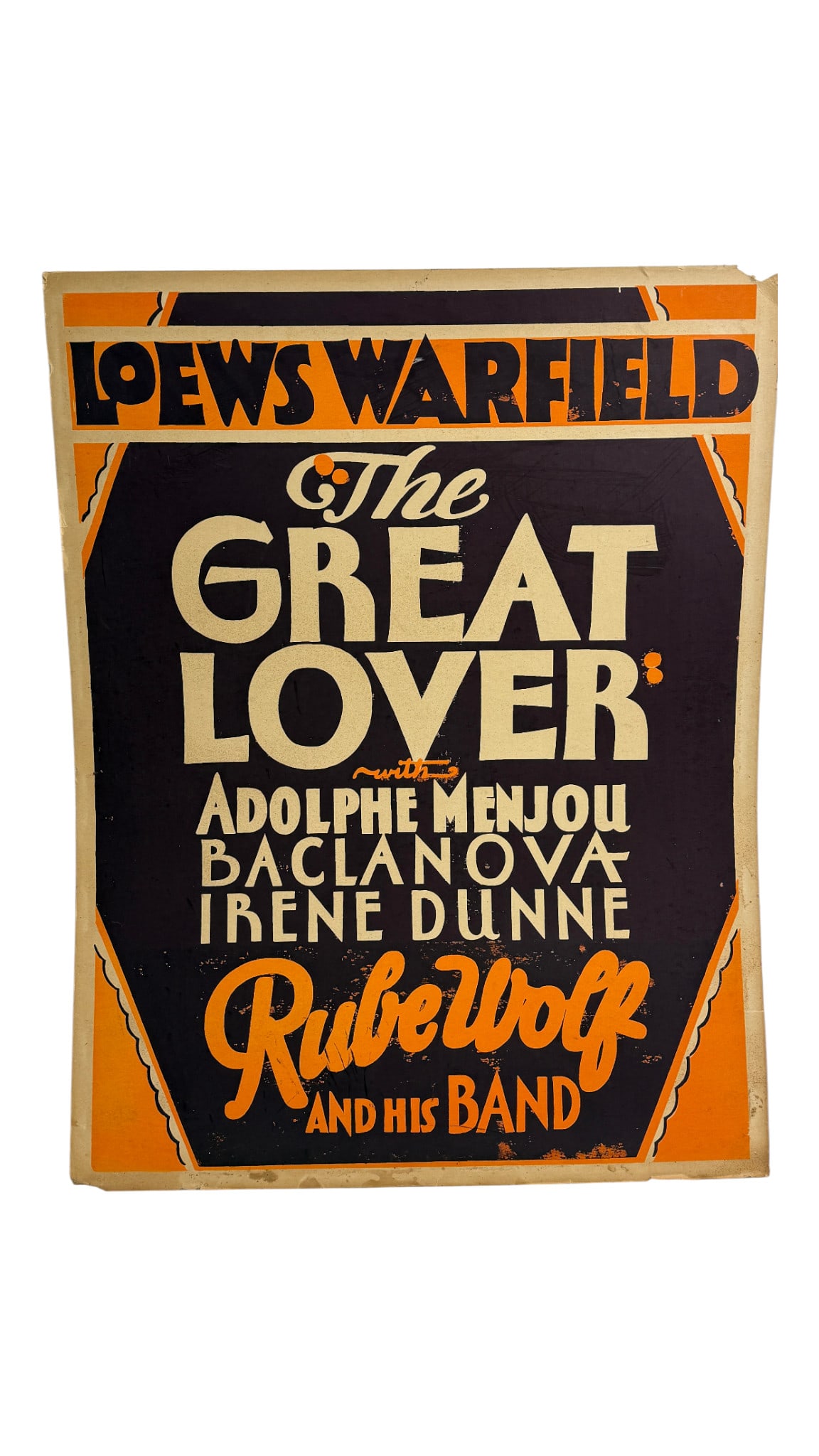Loew’s Warfield Poster – The Great Lover (1 of 6)