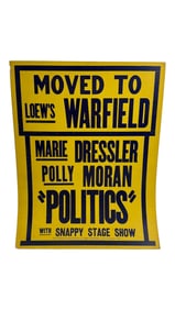 Loew’s Warfield Poster – Politics