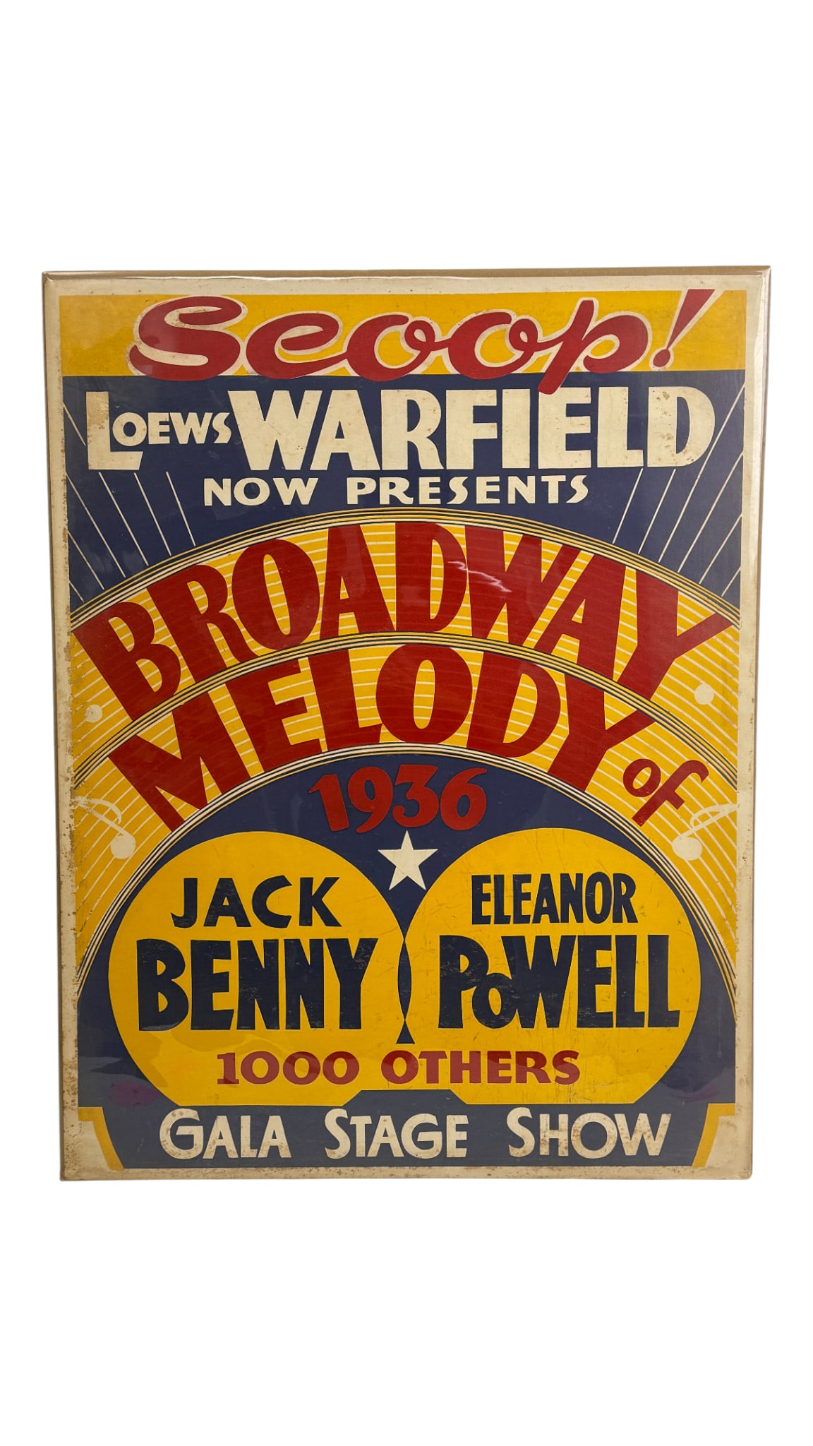 Loew’s Warfield Poster – Broadway Melody 1936 (1 of 7)