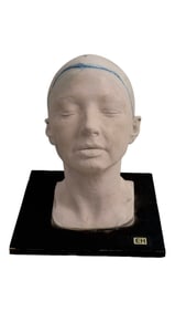 Plaster Head Mold of Elizabeth Harnois from CSI Crime Scene Investigation