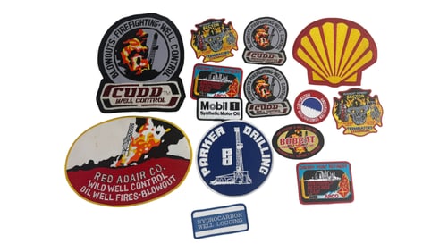 Collection of Oil Industry Firefighting & Drilling Patches (14)