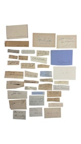 Large Collection of Antique Autographs and Signatures (Group 1)