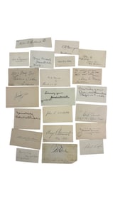 Large Collection of Antique Autographs and Signatures (Group 2)
