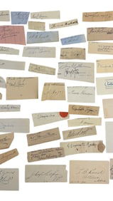 Large Collection of Antique Autographs and Signatures (Group 3)