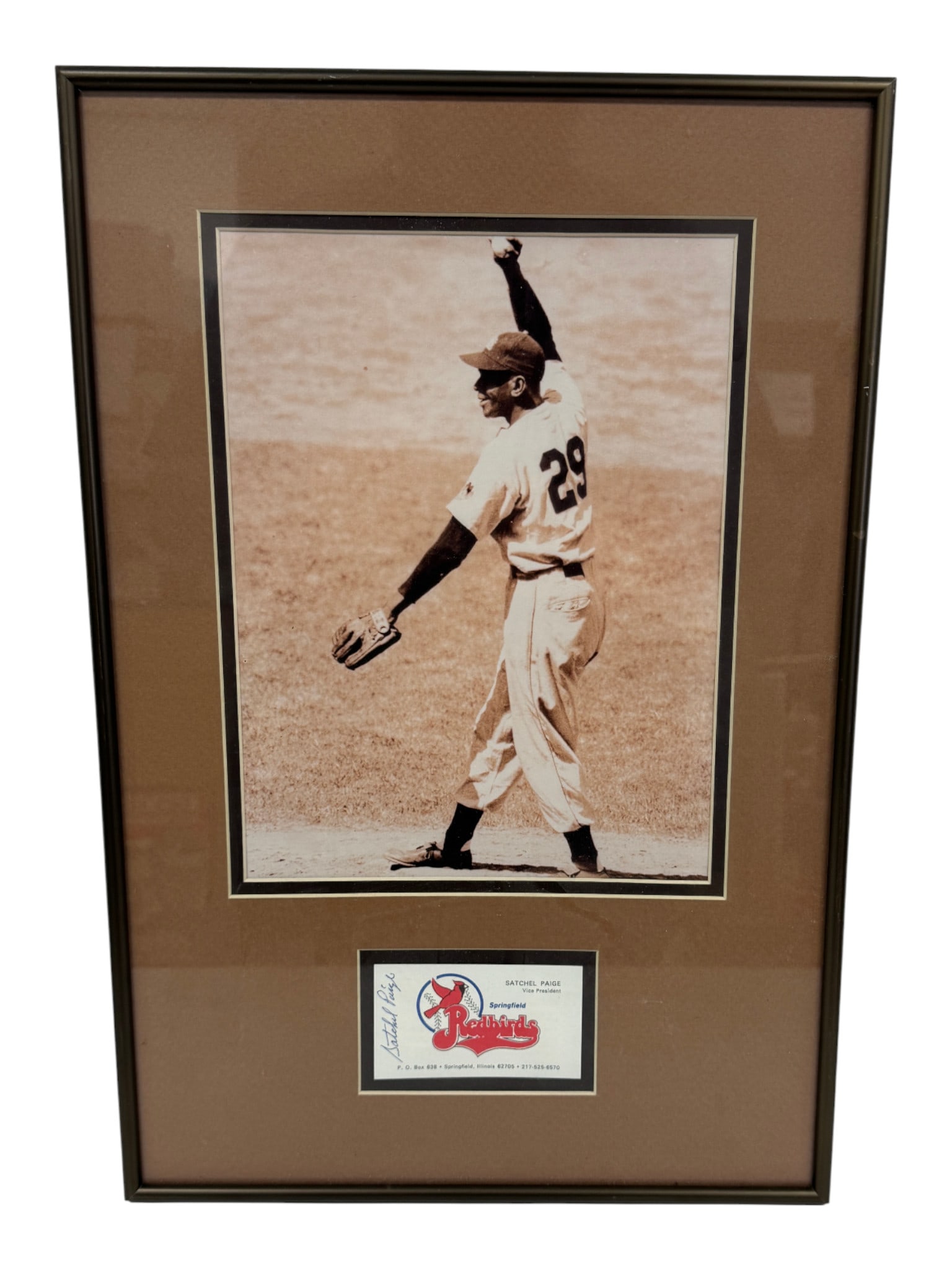 Satchel Paige Framed Photo with Autograph (1 of 5)