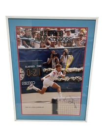 Jimmy Connors Signed Tennis Poster