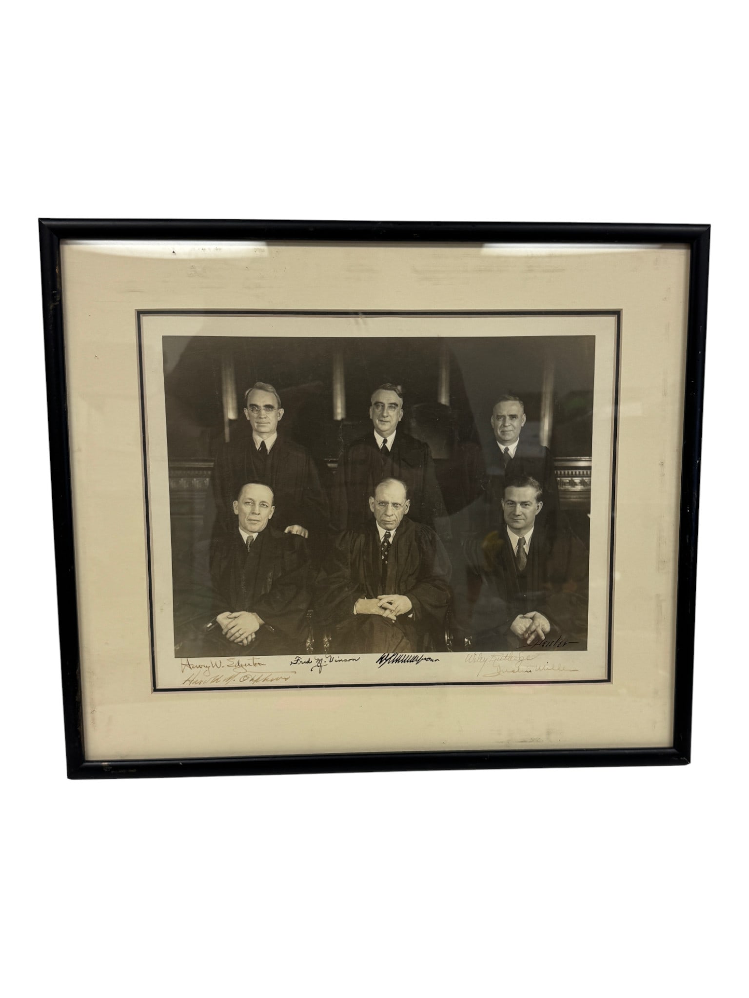 Supreme Court Justices Group Signed Photograph Rare Photo (1 of 6)