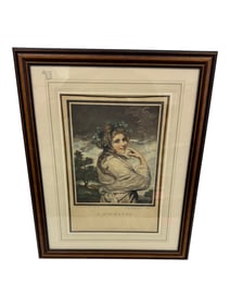 Antique Print 'A Bachante'