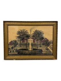 Antique Folk Art House Print