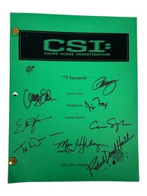CSI Crime Scene Investigation Episode #1201 Cast Signed Script