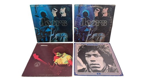 Lot of Doors and Hendrix Vinyl Records