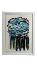 Abstract Expressionist Painting Framed