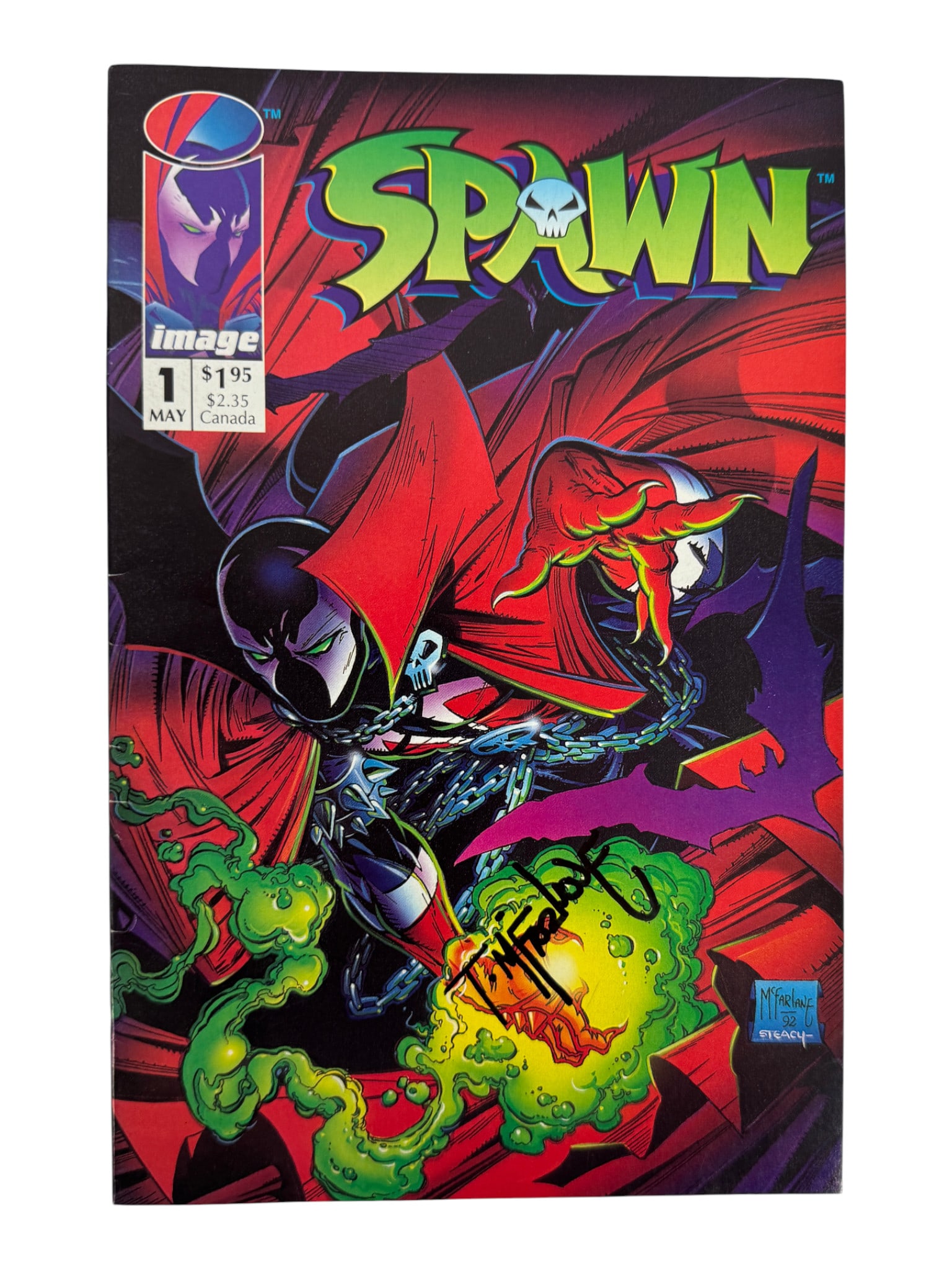 Spawn #1 Signed by Todd McFarlane (1 of 4)