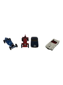 Vintage Diecast Racing Cars (Set of 4)