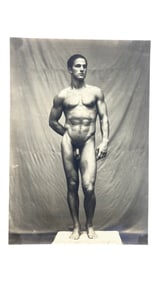 Vintage Male Physique Photograph Of Tony Sansone 1930s By Edwin F. Townsend