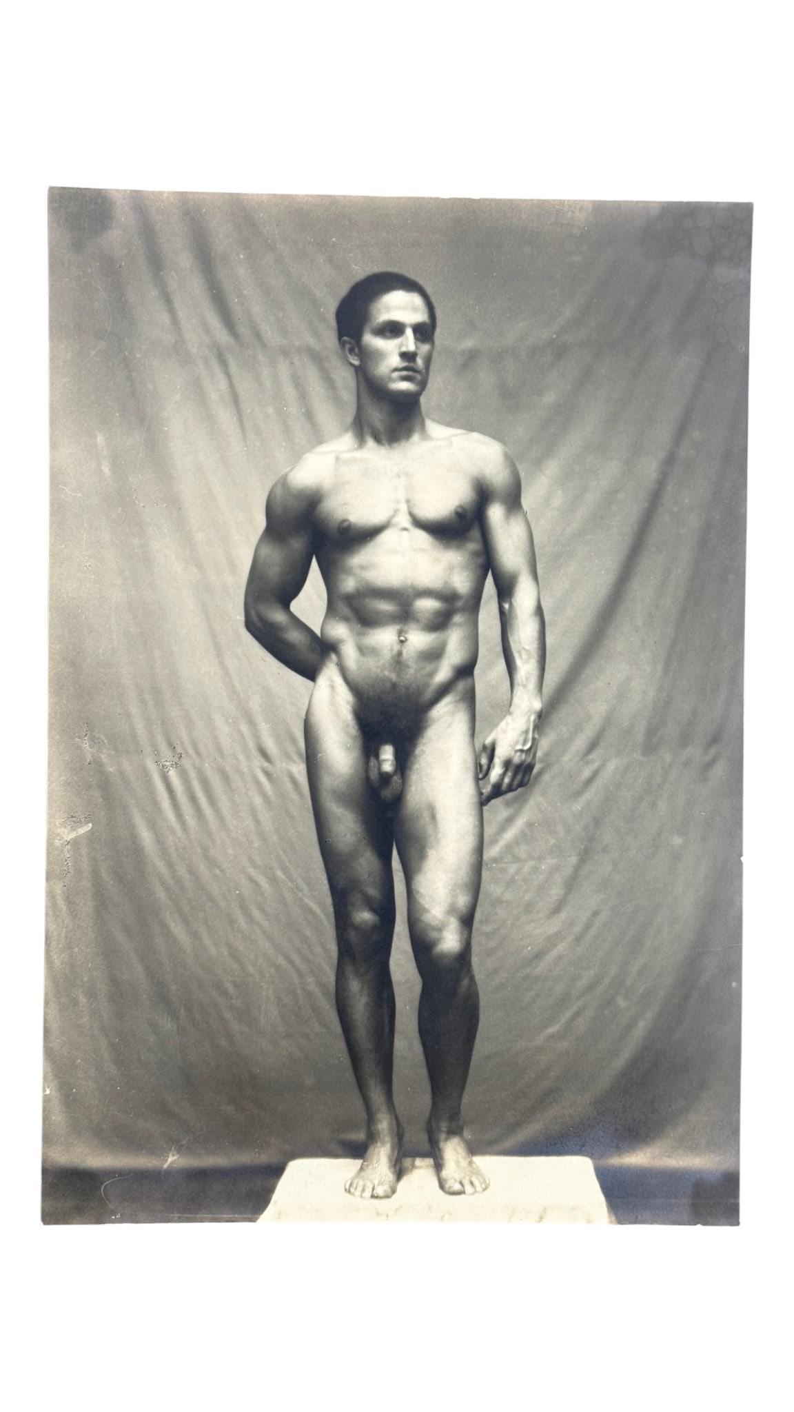 Vintage Male Physique Photograph Of Tony Sansone 1930s By Edwin F. Townsend: Silver Gelatin photo size 6.5x9.5 Inch