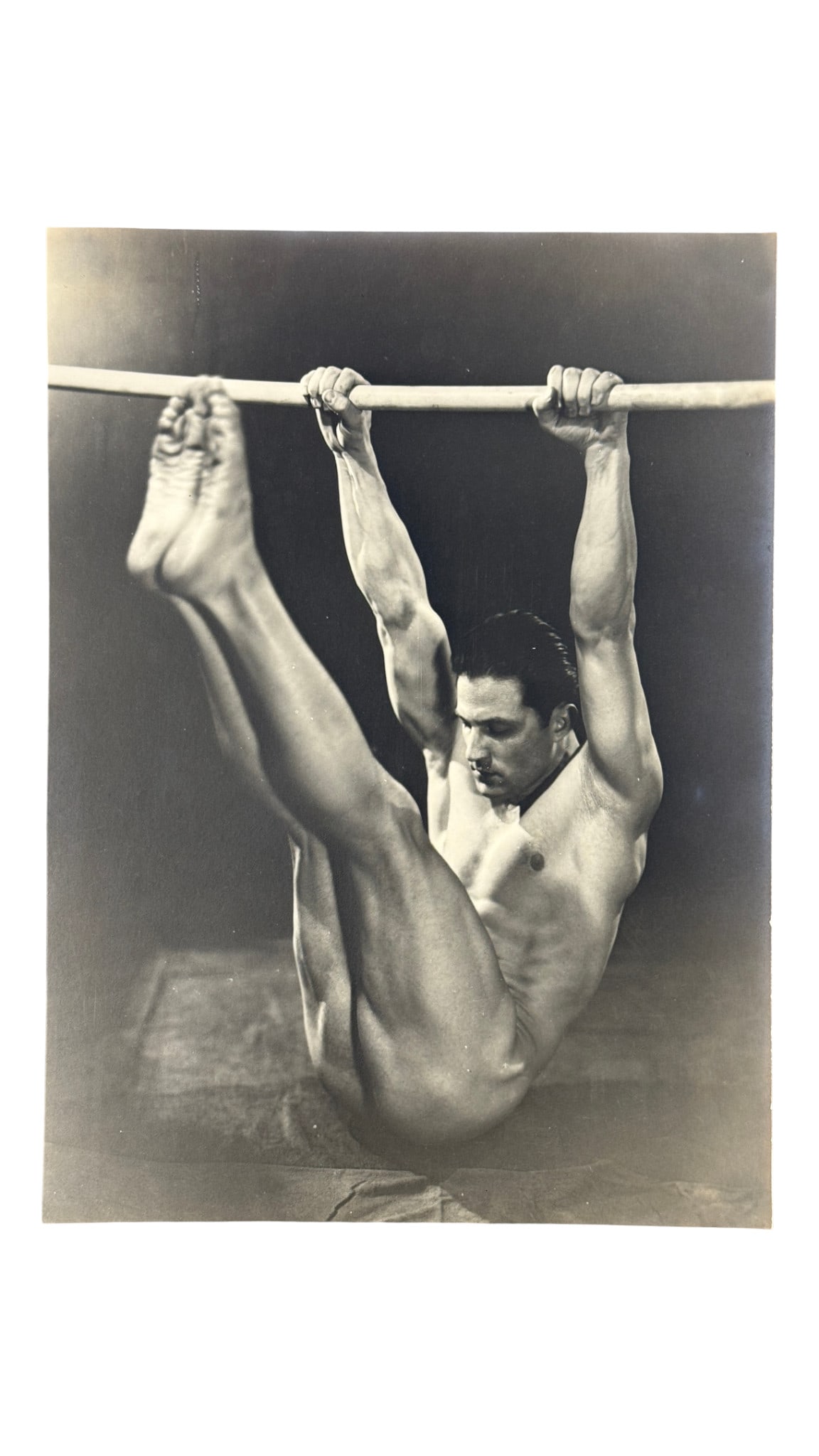 Vintage Male Physique Photograph Of Tony Sansone 1930s by Edwin F Townsend: Silver Gelatin photo size 6.5x8.75 Inch