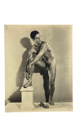 Vintage Male Physique Photograph Of Tony Sansone 1930s By Edwin F Townsend