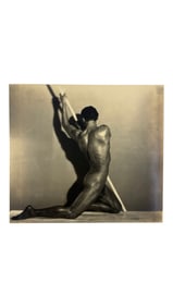Vintage Male Physique Photograph Of Tony Sansone 1930s by Edwin F. Townsend