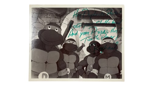 TMNT Animation Photo Signed Raphael