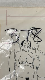 Vintage Erotic Cartoon Illustration