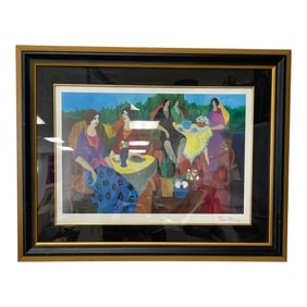 Framed Limited Edition Artwork Signed by Tarkay