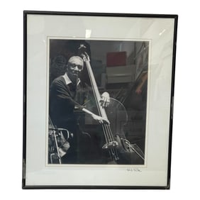 Vintage Jazz Musician Photograph Framed