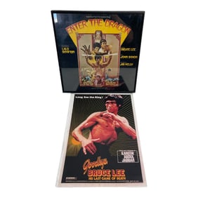 Bruce Lee Movie Posters and LP Soundtrack Lot