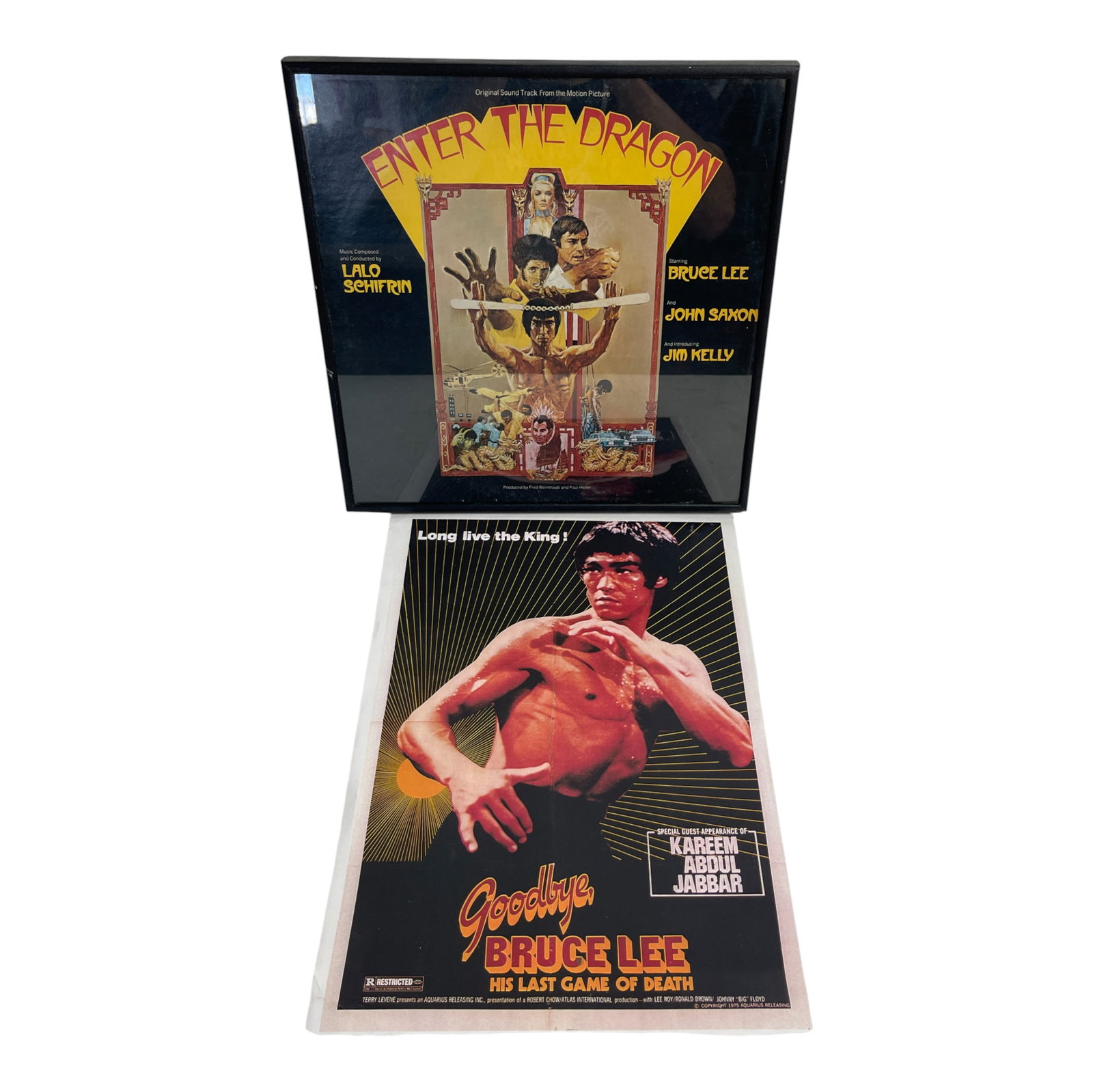 Bruce Lee Movie Posters and LP Soundtrack Lot (1 of 5)